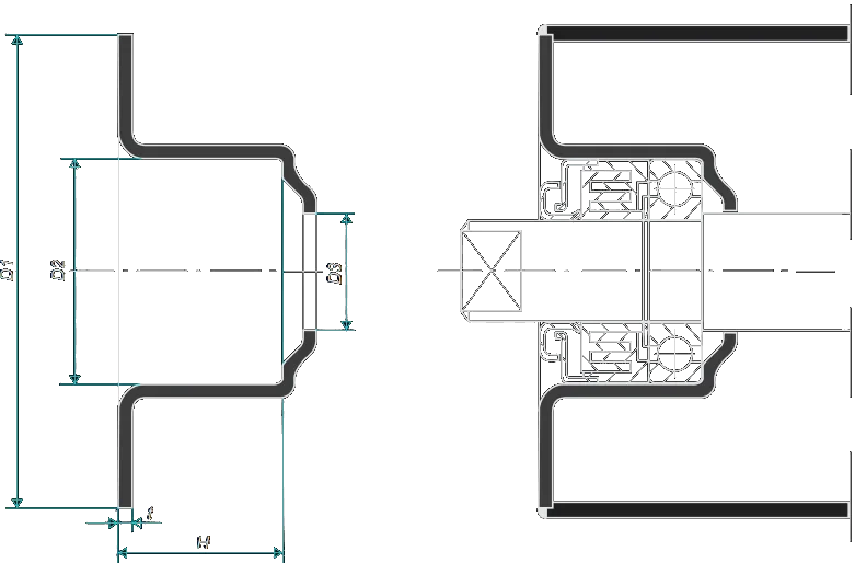 Bearing housing type PKA