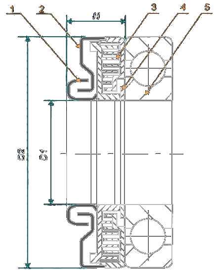 Labyrinth seal with deflector
